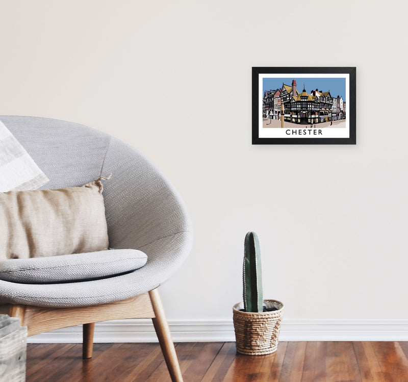 Chester by Richard O'Neill A4 White Frame