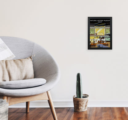 Natural History Musuem by Richard O'Neill A4 White Frame