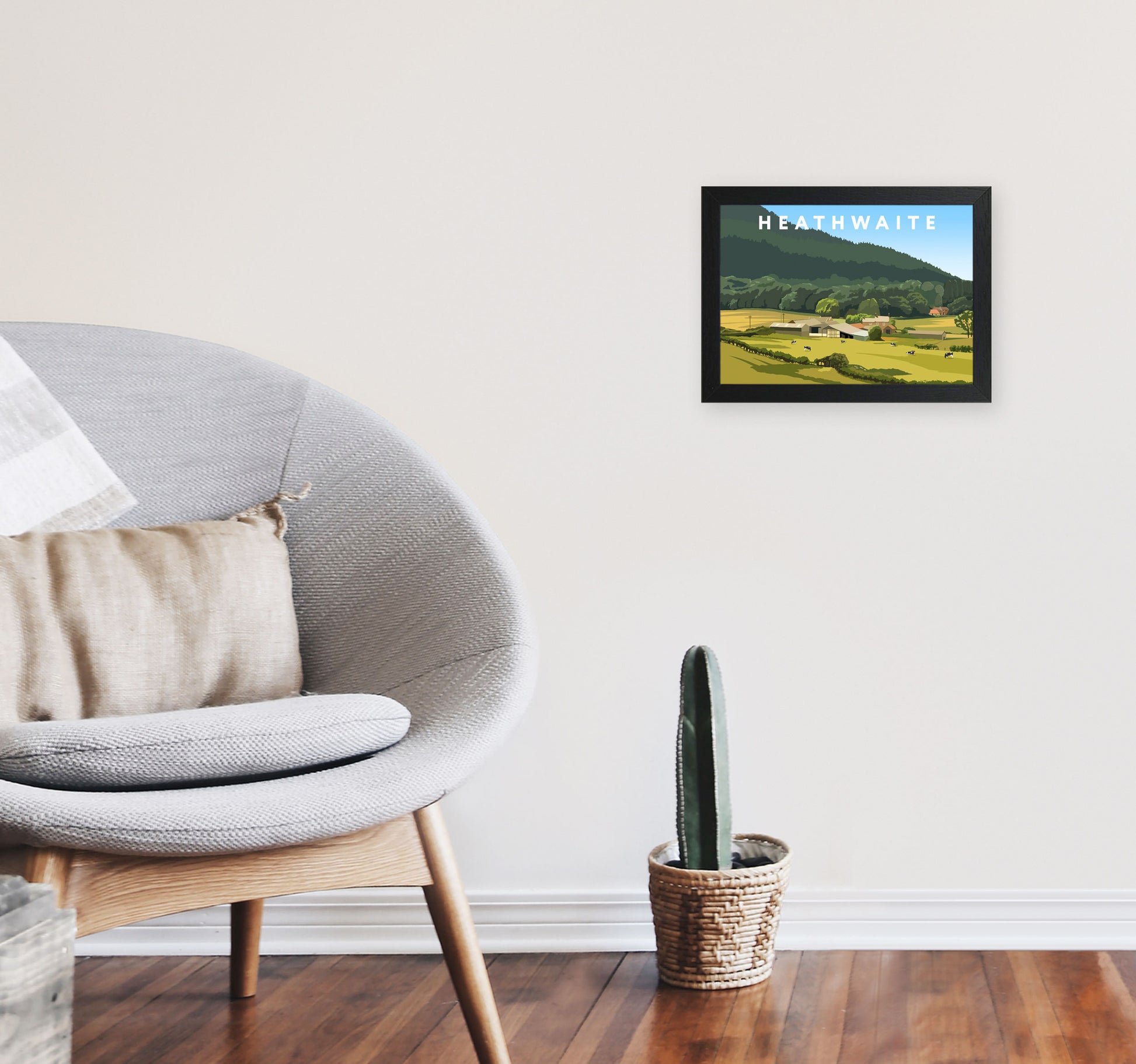 Heathwaite by Richard O'Neill A4 White Frame