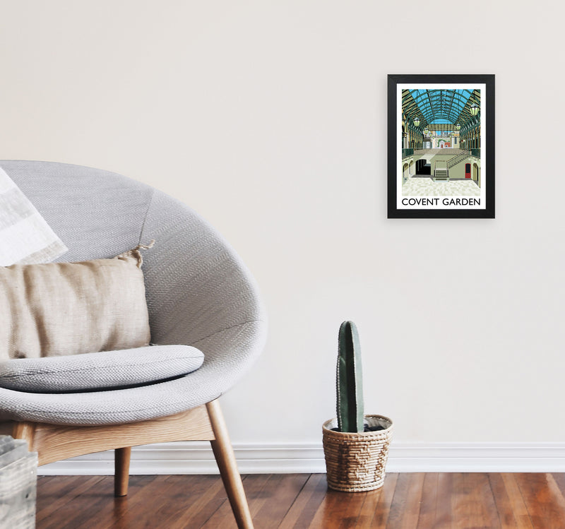 Covent Garden Art Print by Richard O'Neill A4 White Frame