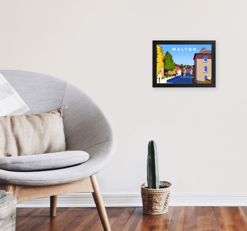 Malton Framed Digital Art Print by Richard O'Neill A4 White Frame