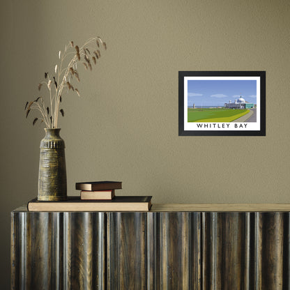 Whitley Bay by Richard O'Neill A4 Black Frame