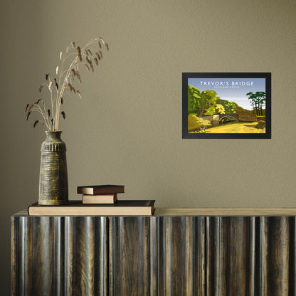 Trevor's Bridge by Richard O'Neill A4 Black Frame