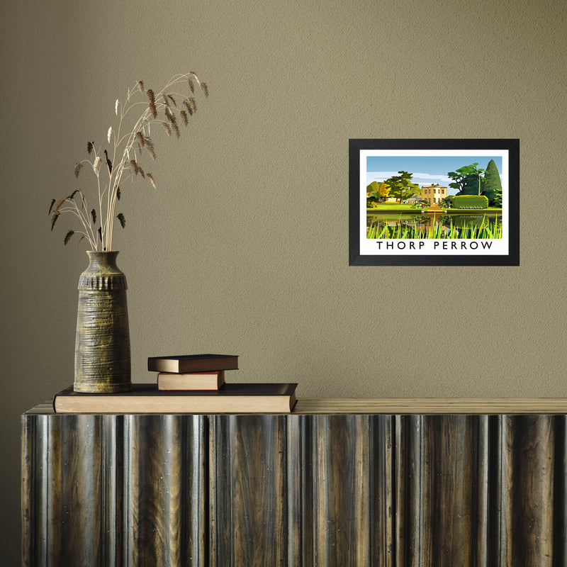 Thorp Perrow by Richard O'Neill A4 Black Frame