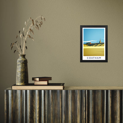 Coatham portrait by Richard O'Neill A4 Black Frame
