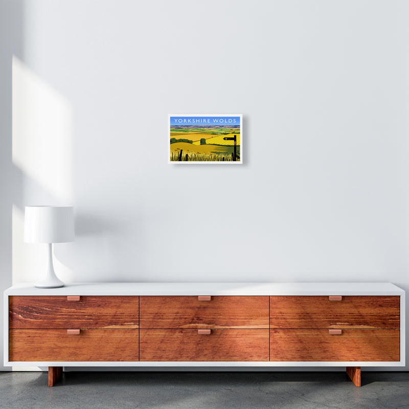Yorkshire Wolds Travel Art Print by Richard O'Neill A4 Canvas