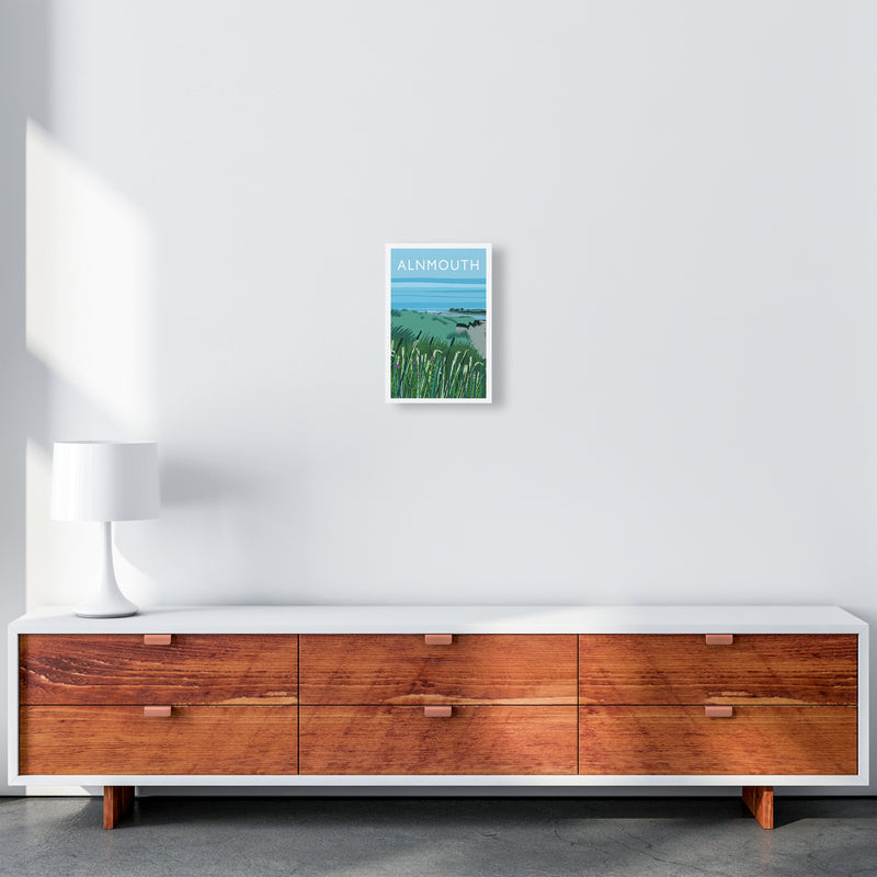 Alnmouth portrait Travel Art Print by Richard O'Neill A4 Canvas