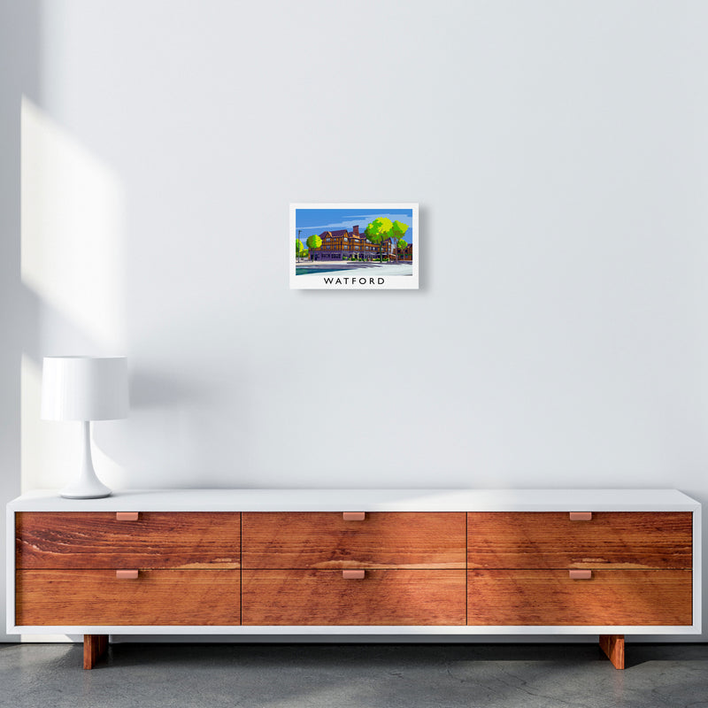 Watford 2 Travel Art Print by Richard O'Neill A4 Canvas