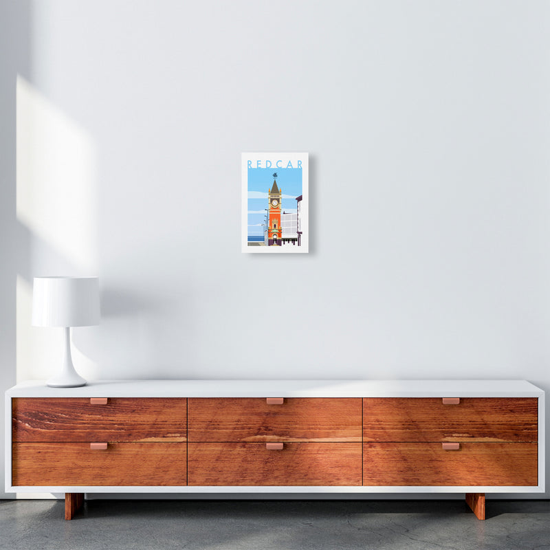 Redcar 3 Travel Art Print by Richard O'Neill A4 Canvas