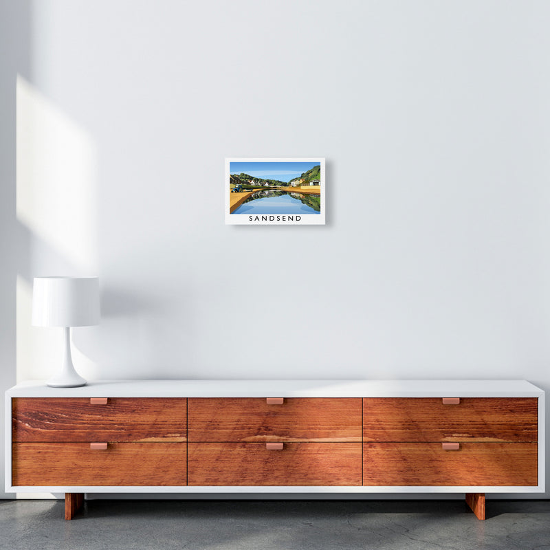 Sandsend 5 Travel Art Print by Richard O'Neill A4 Canvas