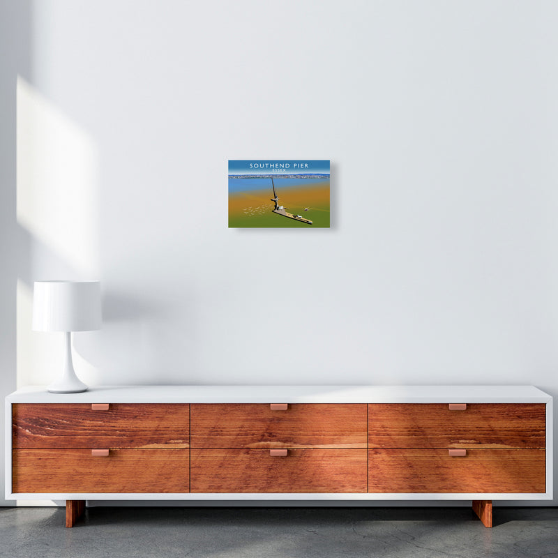 Southend Pier by Richard O'Neill A4 Canvas