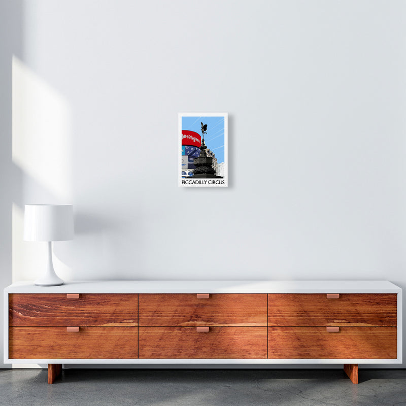 Piccadilly Circus London Art Print by Richard O'Neill A4 Canvas