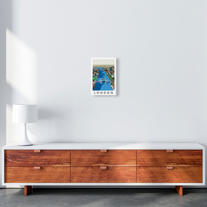 London Travel Art Print by Richard O'Neill A4 Canvas