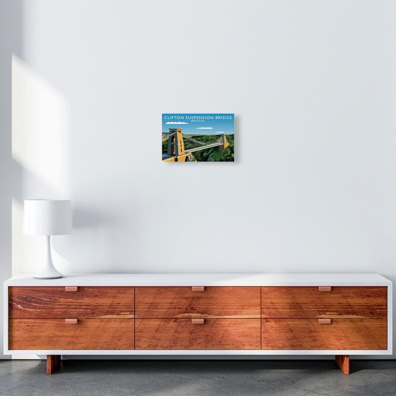 Clifton Suspension Bridge Bristol Framed Art Print by Richard O'Neill A4 Canvas