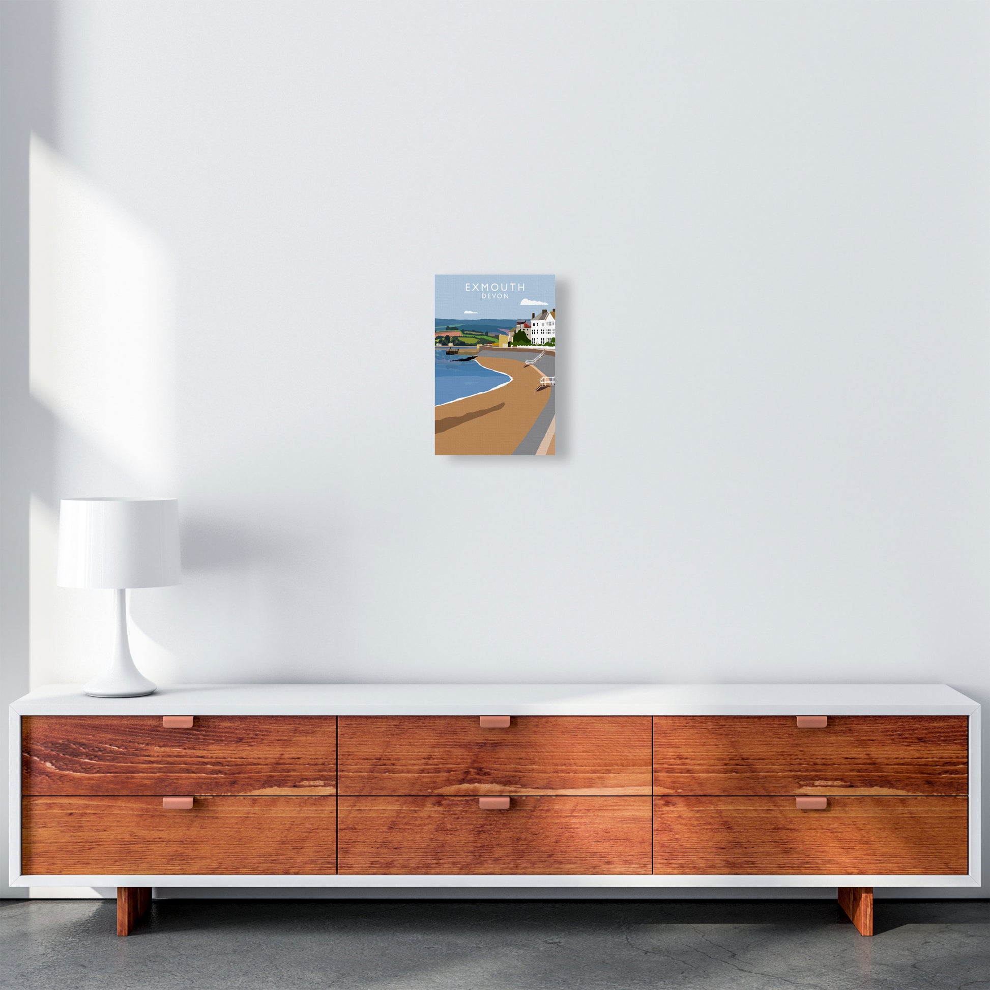 Exmouth Devon Art Print by Richard O'Neill A4 Canvas