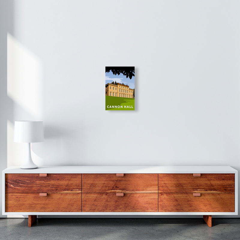 Cannon Hall Portrait by Richard O'Neill A4 Canvas