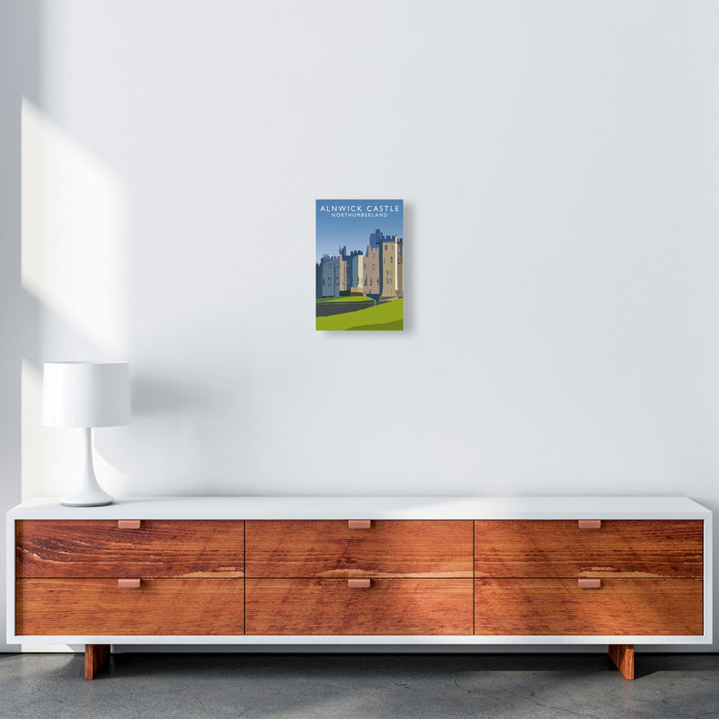 Alnwick Castle2 Portrait by Richard O'Neill A4 Canvas