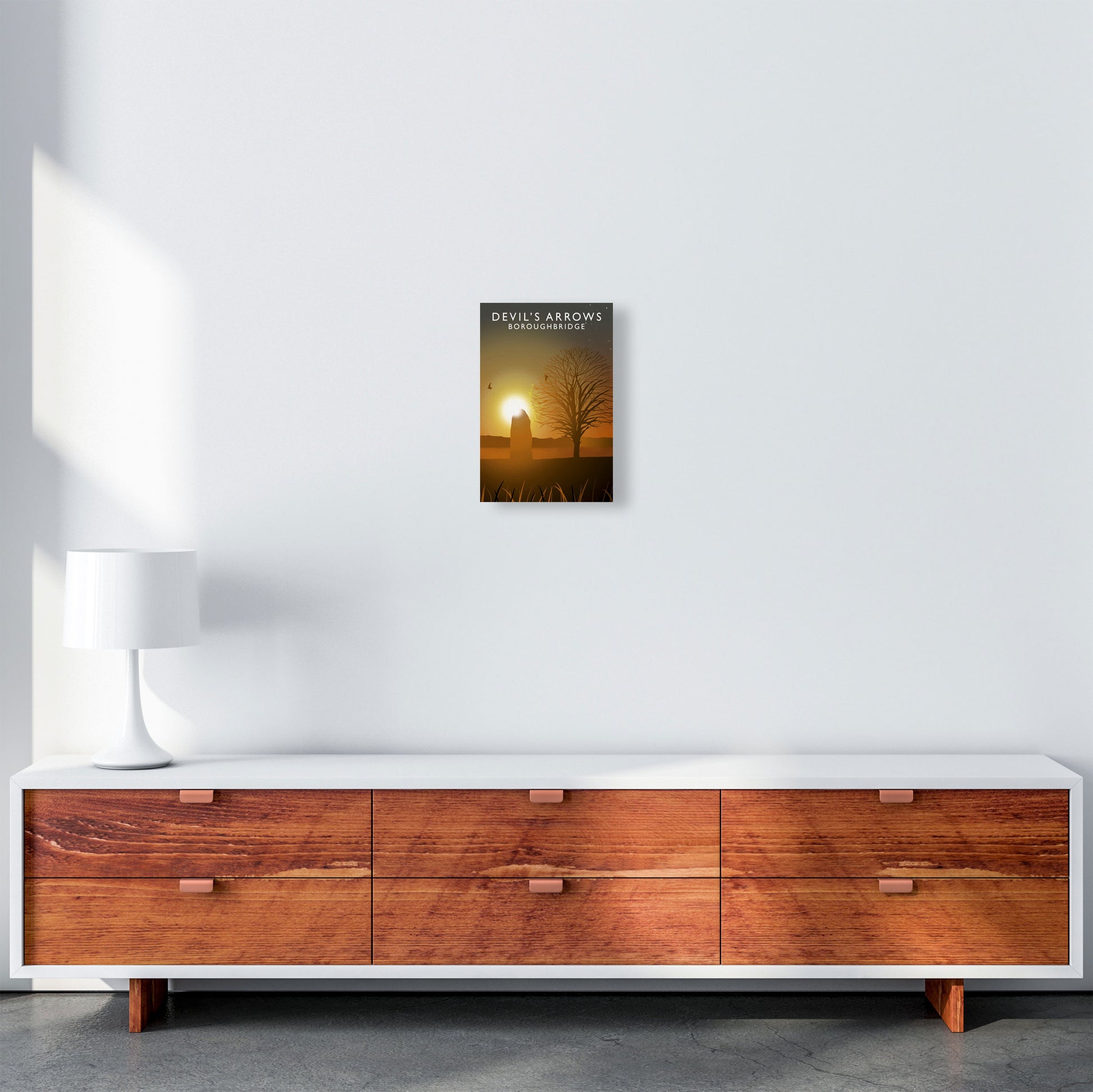 Devil's Arrows Portrait by Richard O'Neill A4 Canvas