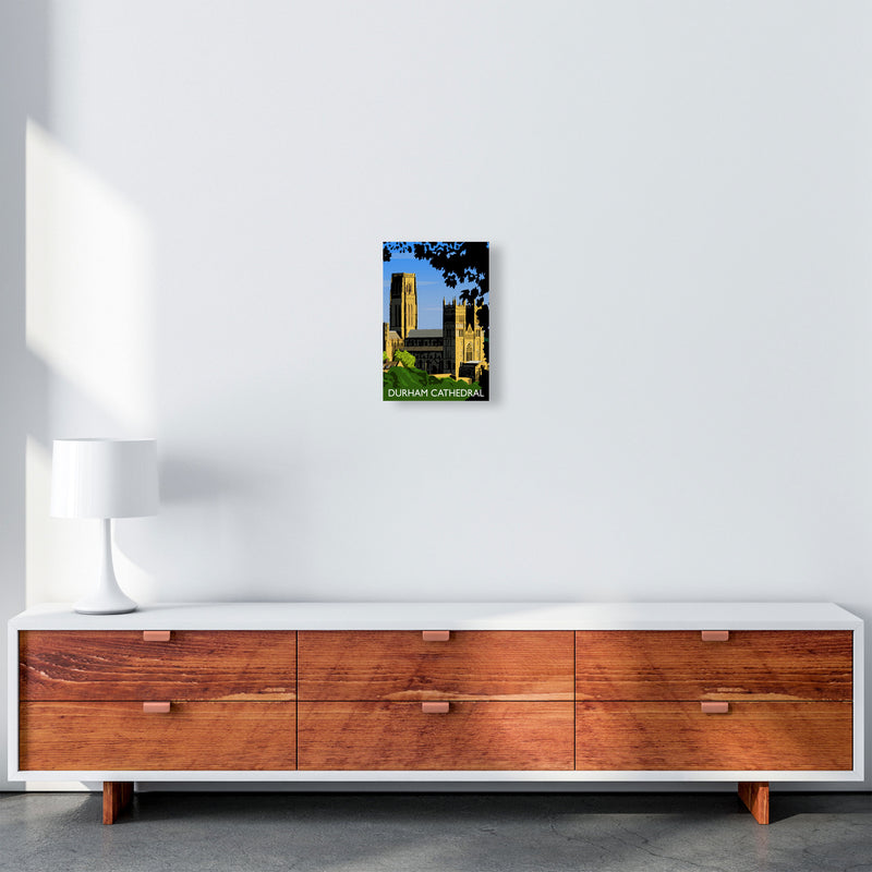 Durham Cathedral Portrait by Richard O'Neill A4 Canvas