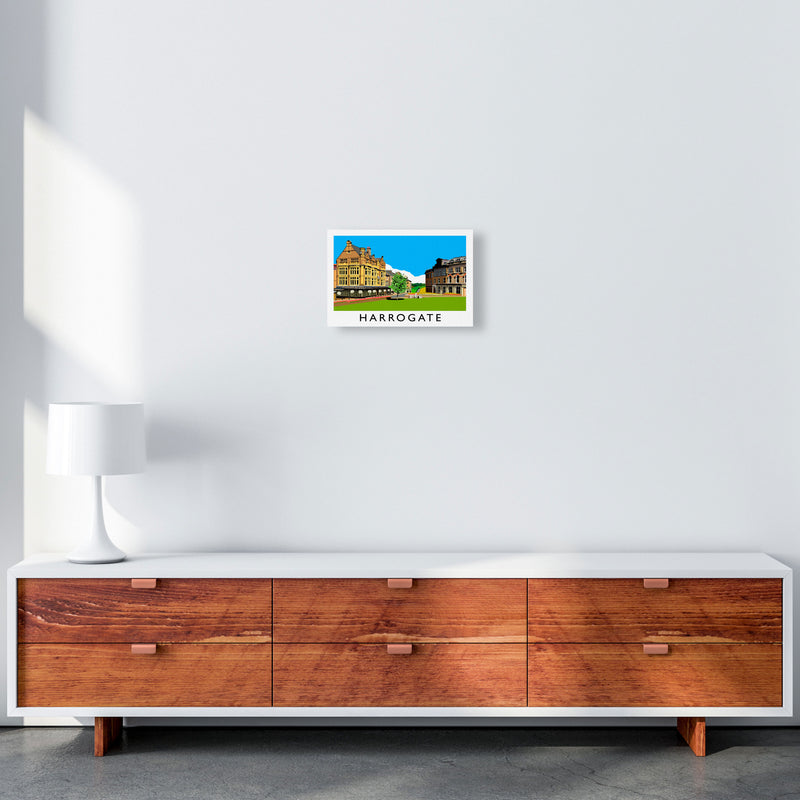 Harrogate Travel Art Print by Richard O'Neill, Framed Wall Art A4 Canvas