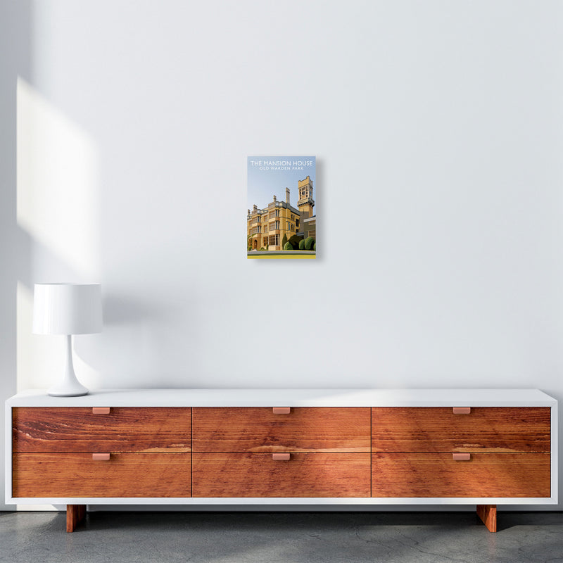 The Mansion House Old Warden Park Travel Art Print by Richard O'Neill A4 Canvas