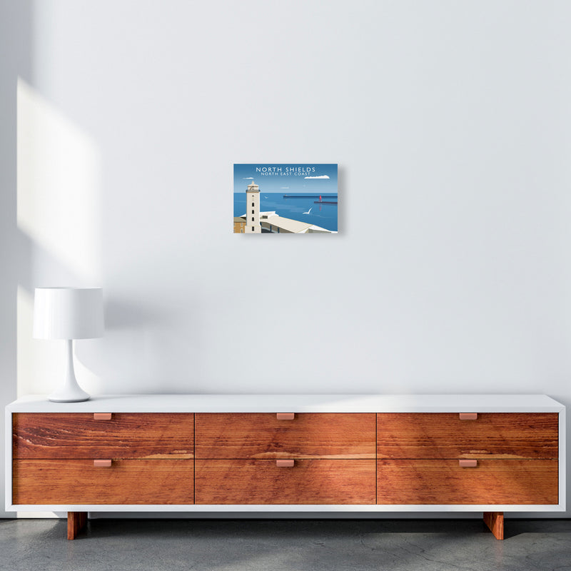 North Shields East Coast Travel Art Print by Richard O'Neill A4 Canvas