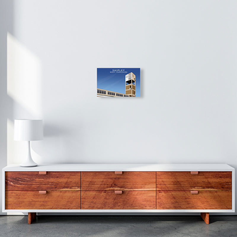 Shipley West Yorkshire Travel Art Print by Richard O'Neill, Framed Wall Art A4 Canvas