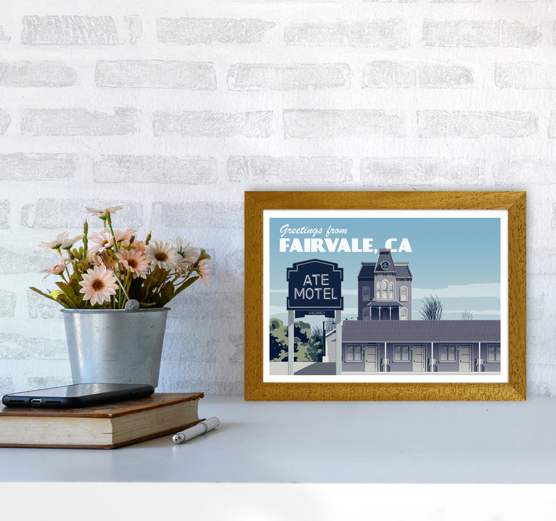 Bates Motel Day Art Print by Richard O'Neill A4 Print Only