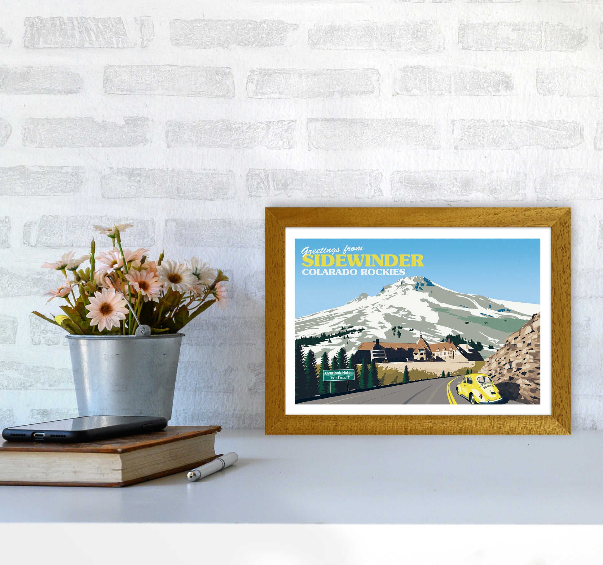 Overlook Hotel Art Print by Richard O'Neill A4 Print Only