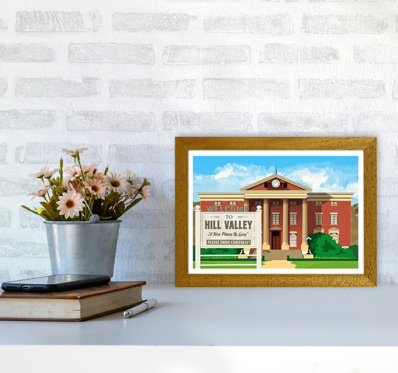 Hill Valley 1955 Revised Art Print by Richard O'Neill A4 Print Only