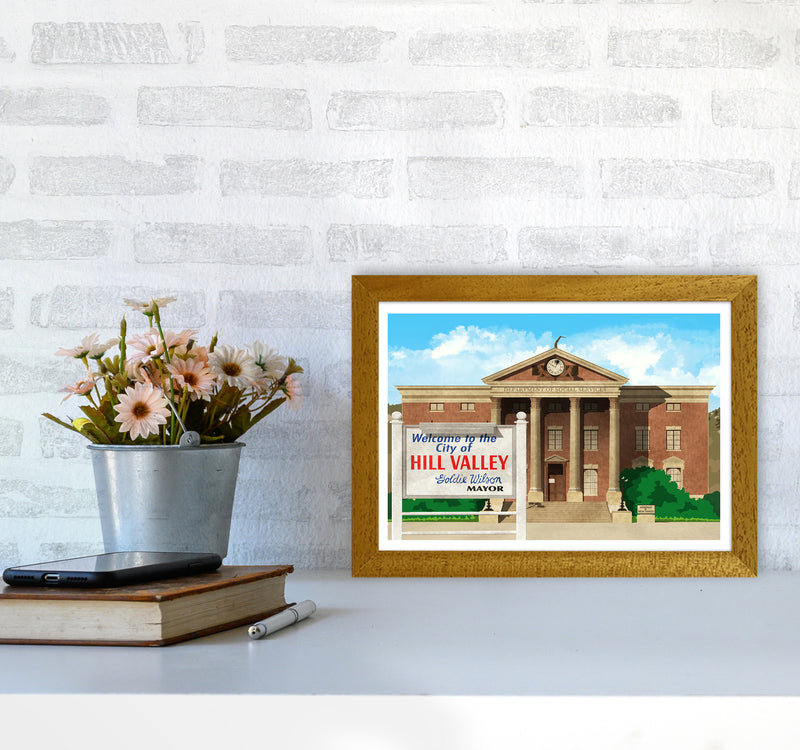 Hill Valley 1985 Revised Art Print by Richard O'Neill A4 Print Only