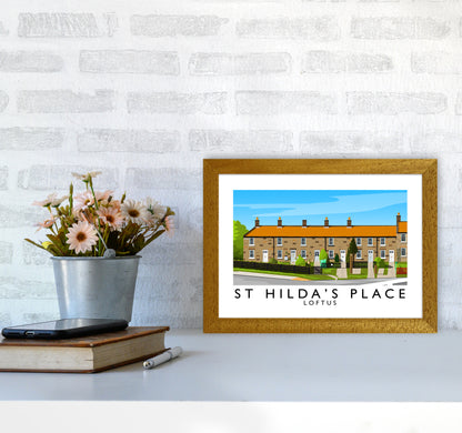 St Hilda's Place Art Print by Richard O'Neill A4 Print Only