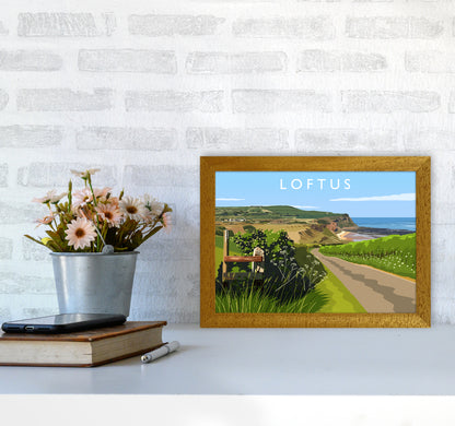 Loftus Travel Art Print by Richard O'Neill A4 Print Only