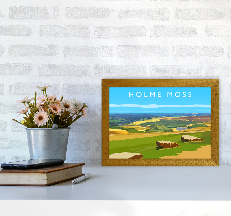 Holme Moss Travel Art Print by Richard O'Neill A4 Print Only