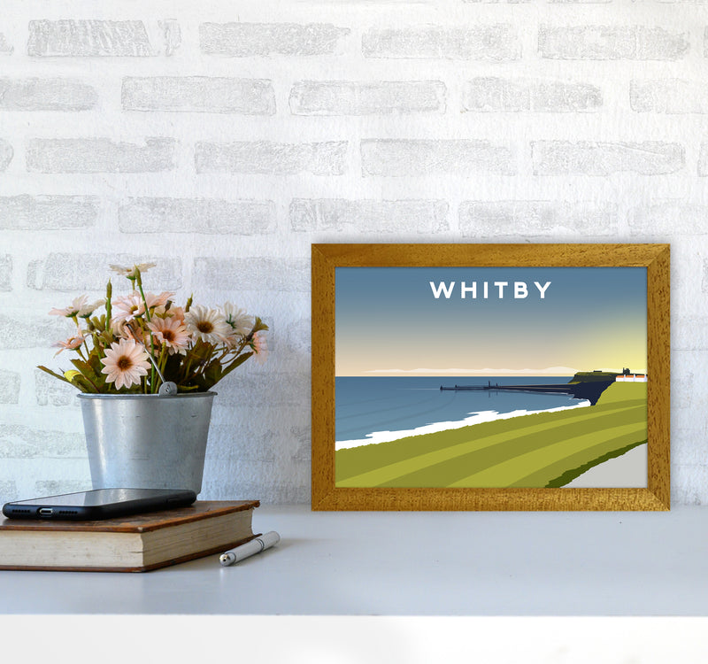 Whitby 5 Travel Art Print by Richard O'Neill A4 Print Only