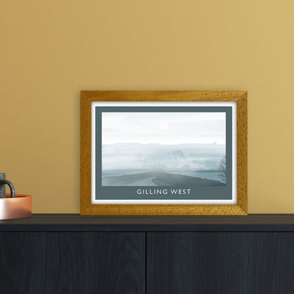 Gilling West (Winter) Travel Art Print by Richard O'Neill A4 Print Only