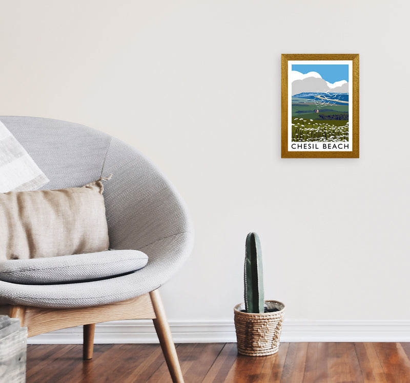 Chesil Beach by Richard O'Neill A4 Print Only