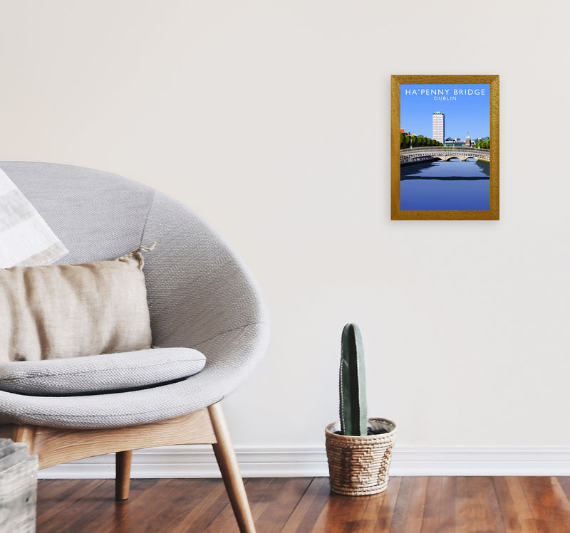 Ha'Penny Bridge by Richard O'Neill A4 Print Only