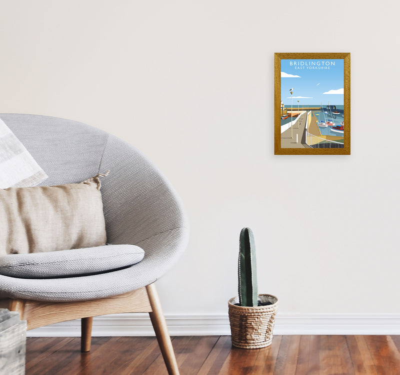 Bridlington East Yorkshire Framed Digital Art Print by Richard O'Neill A4 Print Only