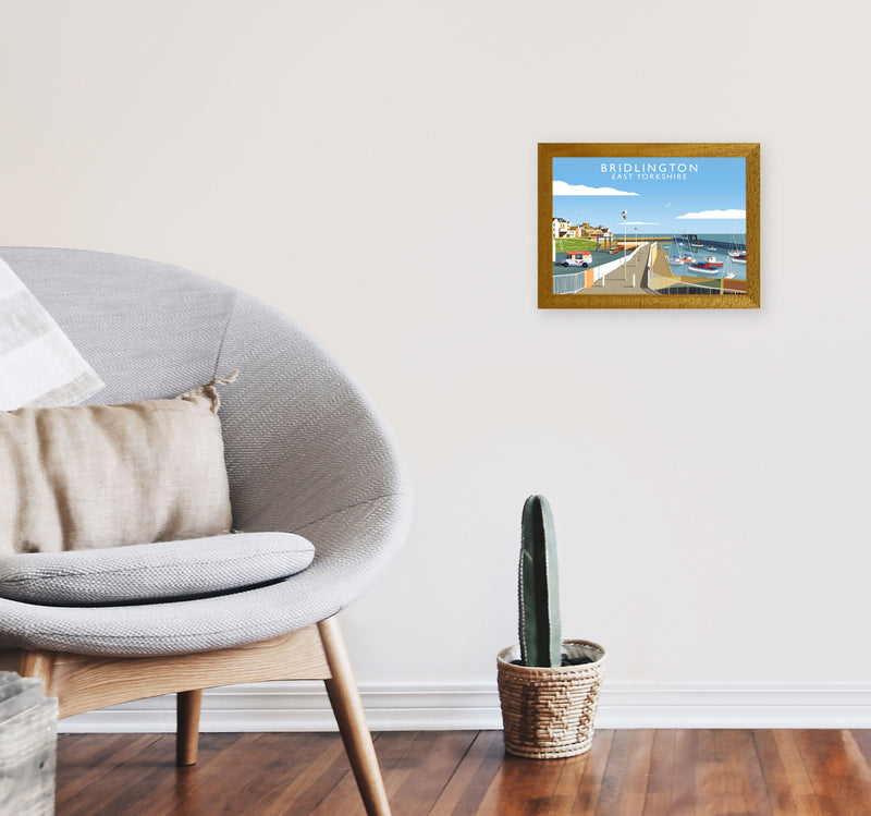 Bridlington East Yorkshire Art Print by Richard O'Neill A4 Print Only