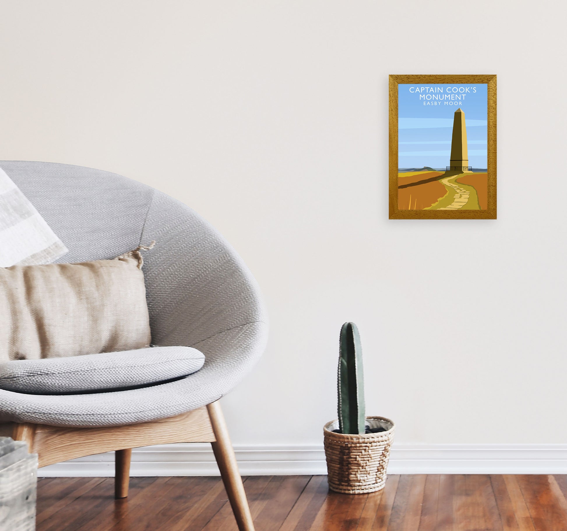 Captain Cooks Monument (Portrait) by Richard O'Neill A4 Print Only
