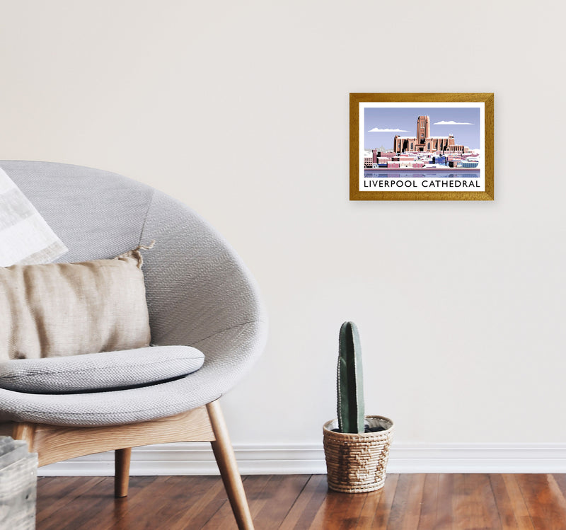Liverpool Cathedral In Snow by Richard O'Neill A4 Print Only