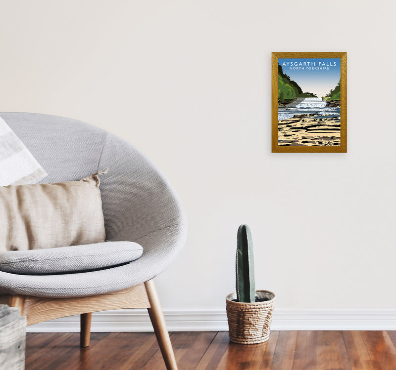 Aysgarth Falls2 Portrait by Richard O'Neill A4 Print Only