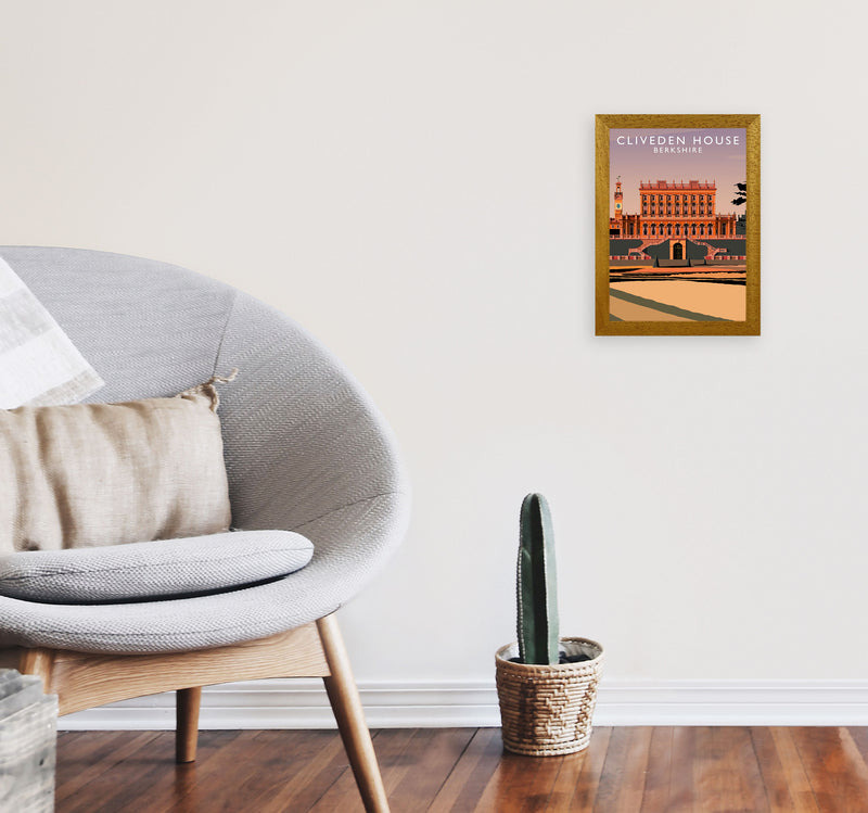 Cliveden House Portrait by Richard O'Neill A4 Print Only