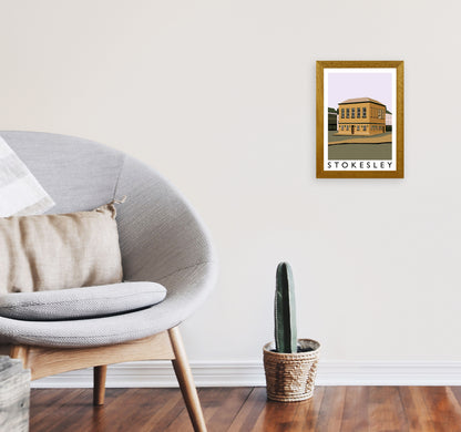 Stokesley Travel Art Print by Richard O'Neill, Framed Wall Art A4 Print Only