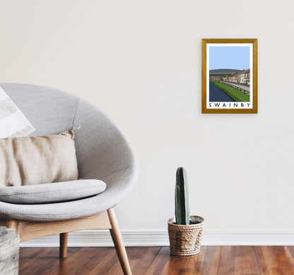 Swainby Digital Art Print by Richard O'Neill, Framed Wall Art A4 Print Only