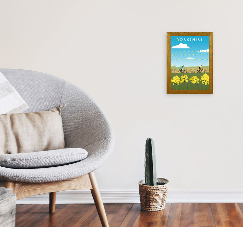 Yorkshire Framed Digital Art Print by Richard O'Neill A4 Print Only