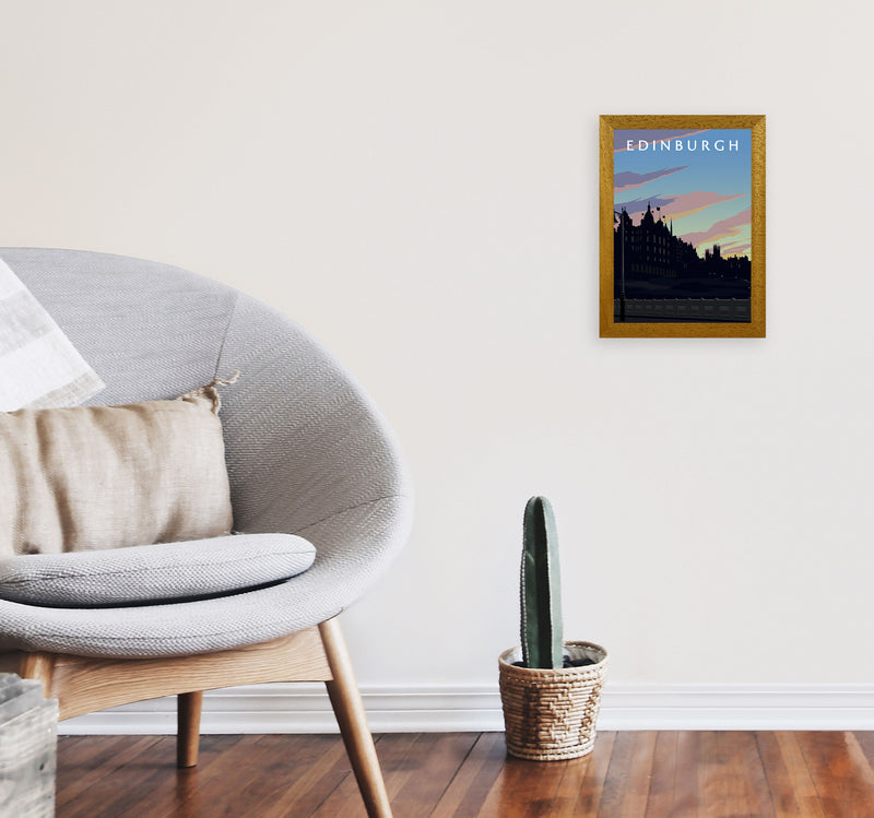 Edinburgh Art Print by Richard O'Neill A4 Print Only