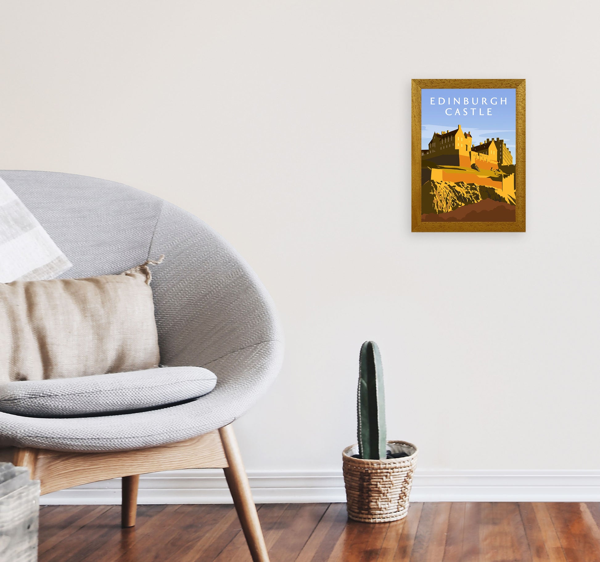 Edinburgh Castle Portrait by Richard O'Neill A4 Print Only