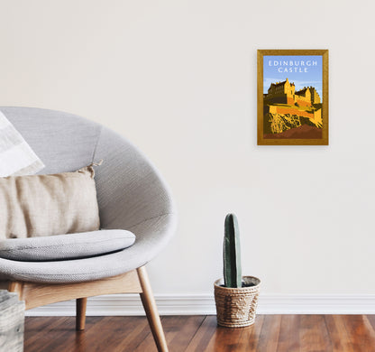 Edinburgh Castle Portrait by Richard O'Neill A4 Print Only